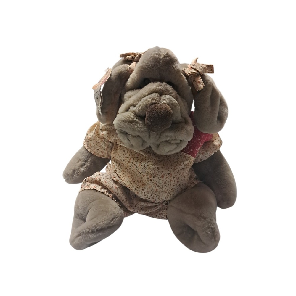 Ganz Bros 1981 Heavy Dog Puppet Wrinkles 29" Heavy Plush Soft Toy Stuffed Animal